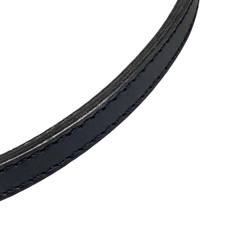 Dior/christian Dior Handbag Saddle Pouch Navy And Indigo Leather