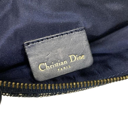 Dior/christian Dior Handbag Saddle Pouch Navy And Indigo Leather