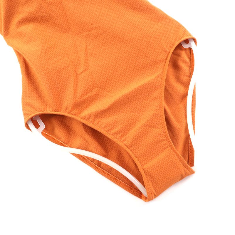 Hermes Margiela Period H Motif Swimwear Swimsuit Dress Orange 36 Made In France