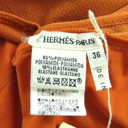 Hermes Margiela Period H Motif Swimwear Swimsuit Dress Orange 36 Made In France