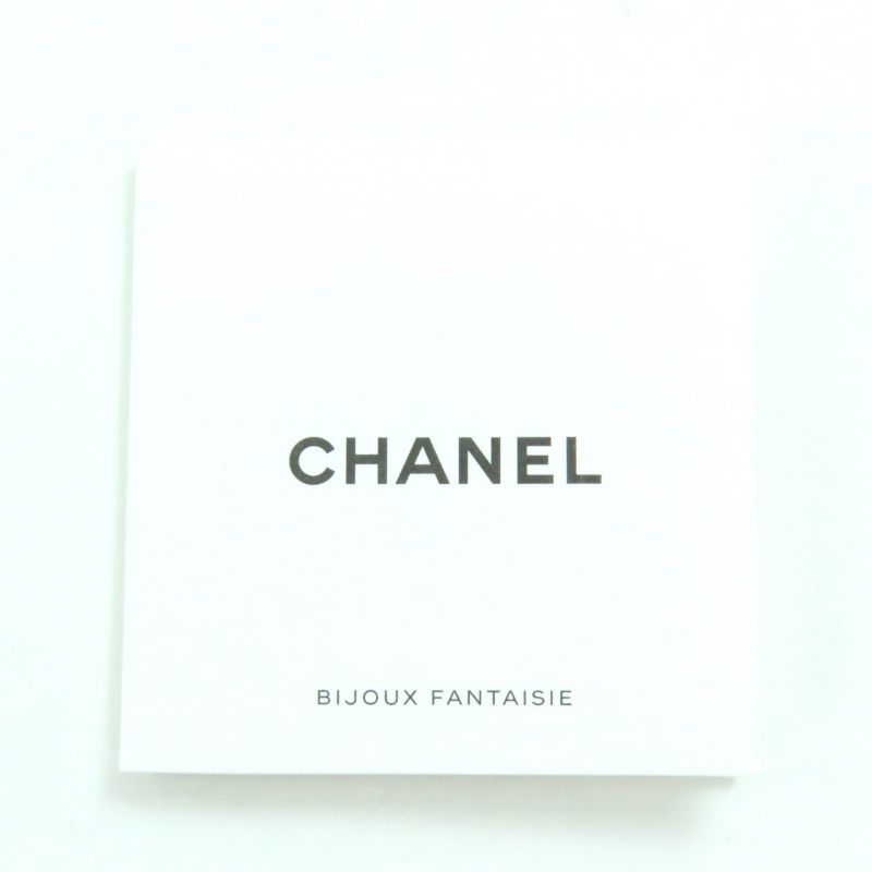 CHANEL B20B Coco Mark Chain Pearl Star Clover Bijoux Barrette Gold Black Made