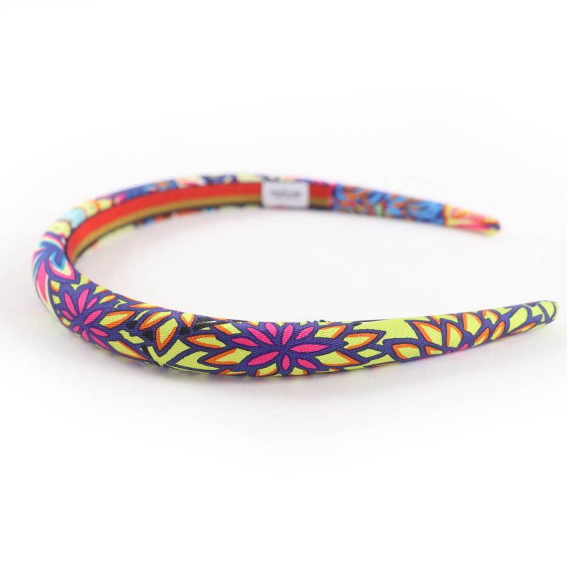 Hermes Headband Elsa Wild Singapore Silk Multicolor Current Production Catsuit