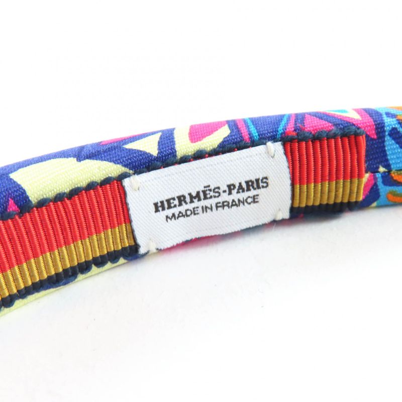 Hermes Headband Elsa Wild Singapore Silk Multicolor Current Production Catsuit