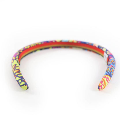 Hermes Headband Elsa Wild Singapore Silk Multicolor Current Production Catsuit