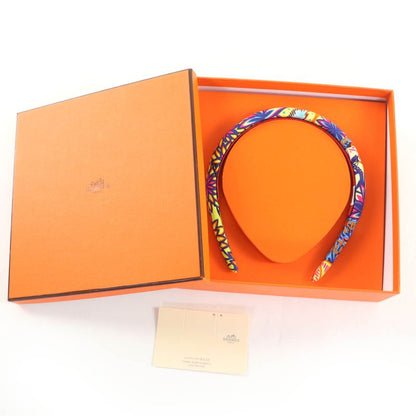 Hermes Headband Elsa Wild Singapore Silk Multicolor Current Production Catsuit