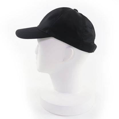 Prada 2024 1hc274 Re-nylon Triangle Logo Plate Cap Black S Made In Italy