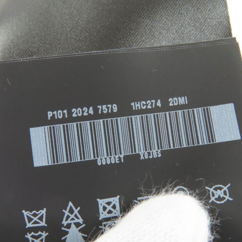 Prada 2024 1hc274 Re-nylon Triangle Logo Plate Cap Black S Made In Italy