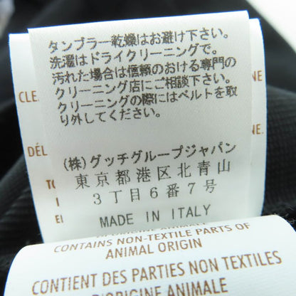 Gucci 310757 Sleeveless Dress With Horsebit Buckle Belt Black XS Made In Italy