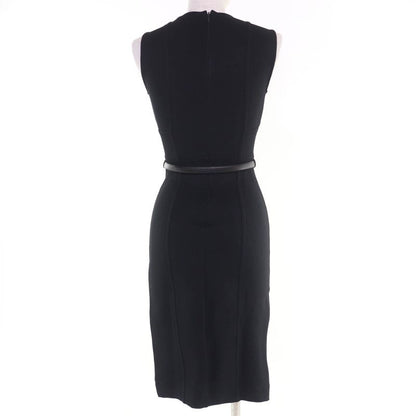 Gucci 310757 Sleeveless Dress With Horsebit Buckle Belt Black XS Made In Italy