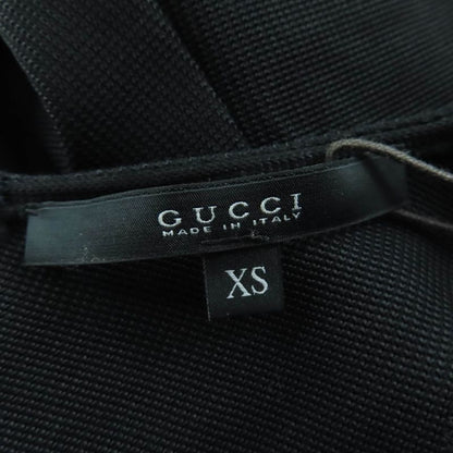 Gucci 310757 Sleeveless Dress With Horsebit Buckle Belt Black XS Made In Italy