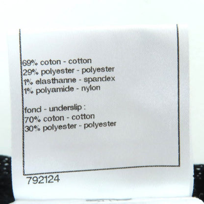 CHANEL P38456 With Inner Dress Coco Mark Button Lace Ruffle Ribbon Short Sleeve