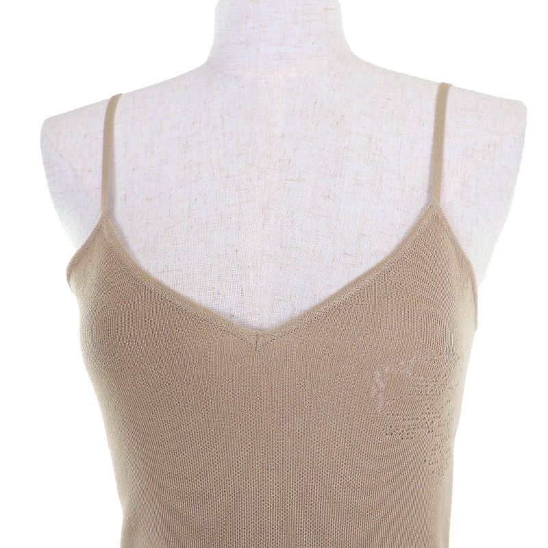 CHANEL P38456 With Inner Dress Coco Mark Button Lace Ruffle Ribbon Short Sleeve