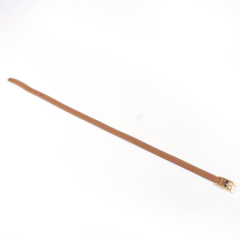 Hermes Vintage Gold Hardware Margiela Period H Buckle Reversible Leather Belt