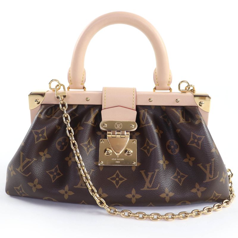 Louis Vuitton M46544 Monogram Canvas Monogram Clutch With Chain Shoulder