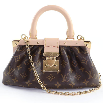 Louis Vuitton M46544 Monogram Canvas Monogram Clutch With Chain Shoulder