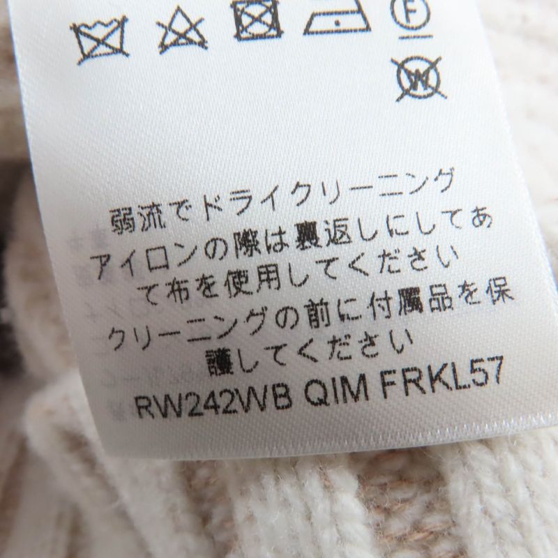 Louis Vuitton 24AW Wool Cotton Lvleather Patch Turtleneck Long Sleeve Knit