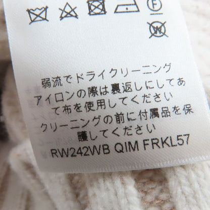 Louis Vuitton 24AW Wool Cotton Lvleather Patch Turtleneck Long Sleeve Knit