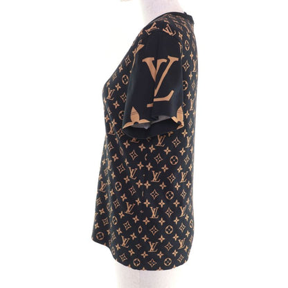 Louis Vuitton 100% Cotton Monogram Short Sleeve T-shirt Black Brown XS Made In