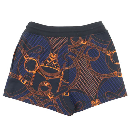 Hermes 25SS 4h4419dc Eperon D'OR Bandana 100% Cotton Knit Shorts Black Blue