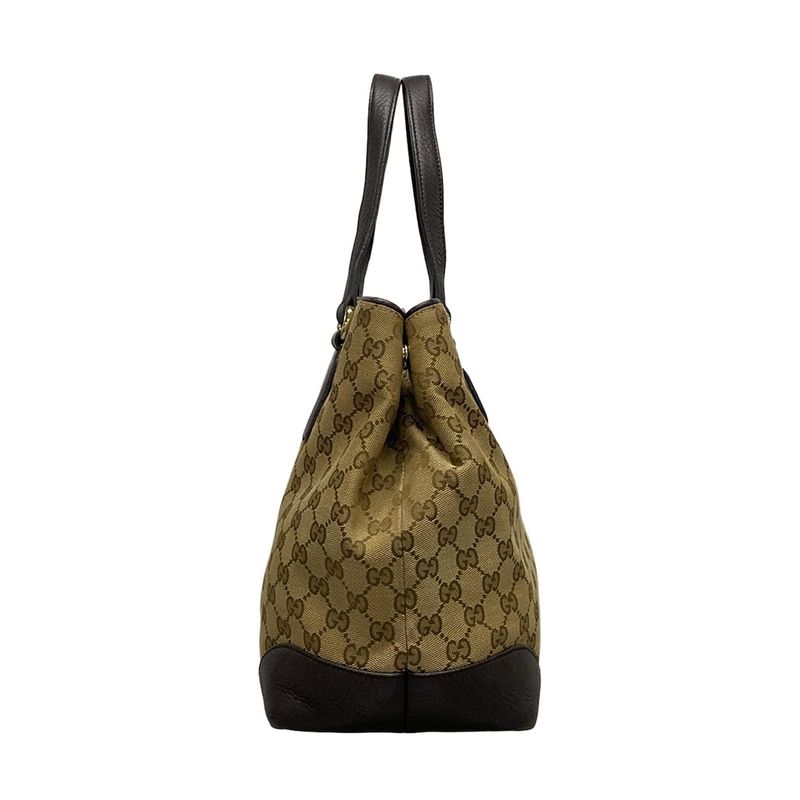Gucci Tote Bag GG Patternsherry (web) 296850 Dark Brown X Beige X Multi Leather