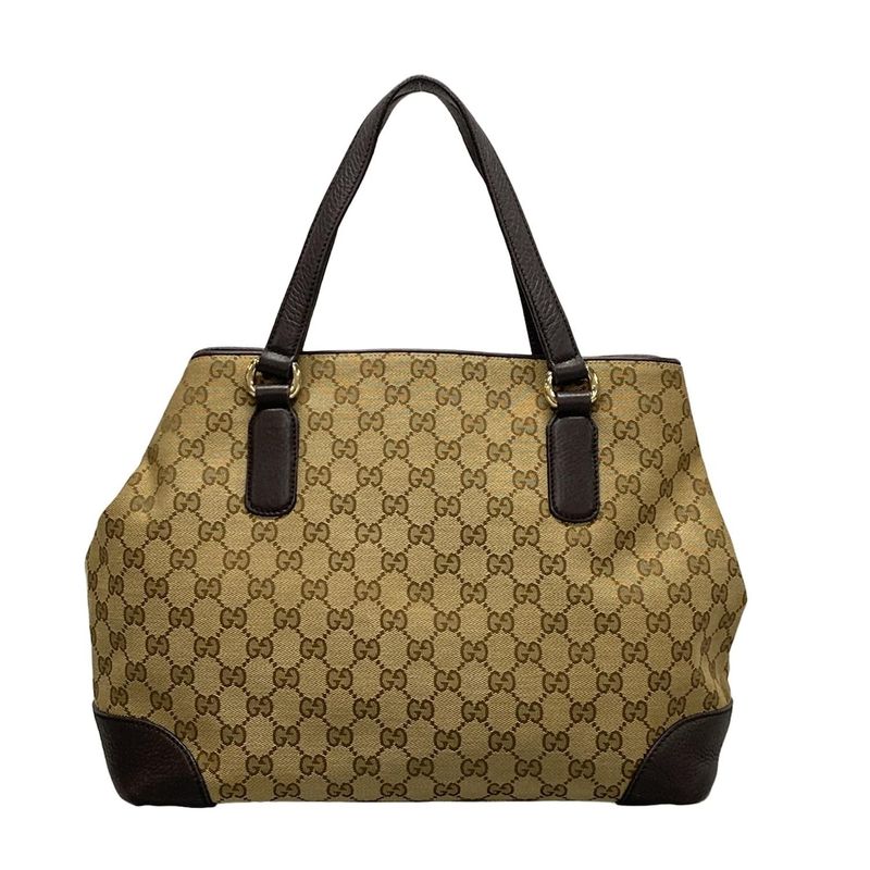 Gucci Tote Bag GG Patternsherry (web) 296850 Dark Brown X Beige X Multi Leather