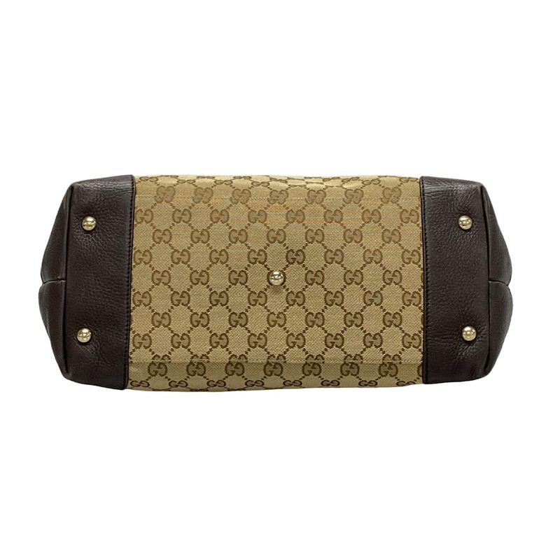 Gucci Tote Bag GG Patternsherry (web) 296850 Dark Brown X Beige X Multi Leather