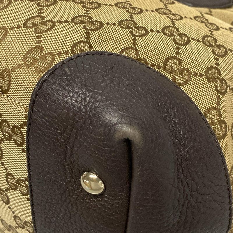 Gucci Tote Bag GG Patternsherry (web) 296850 Dark Brown X Beige X Multi Leather