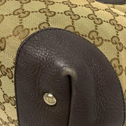 Gucci Tote Bag GG Patternsherry (web) 296850 Dark Brown X Beige X Multi Leather