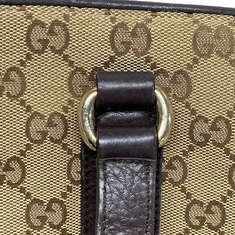 Gucci Tote Bag GG Patternsherry (web) 296850 Dark Brown X Beige X Multi Leather