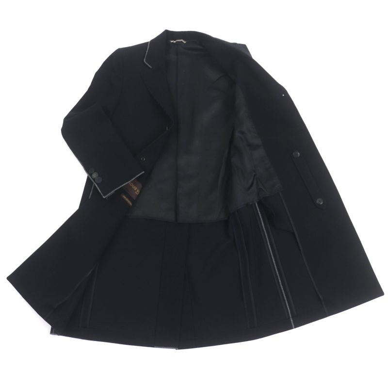 Louis Vuitton Hbc63eayg Cotton Lined Monogram Leather Long Chester Coat With