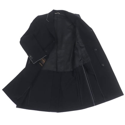 Louis Vuitton Hbc63eayg Cotton Lined Monogram Leather Long Chester Coat With