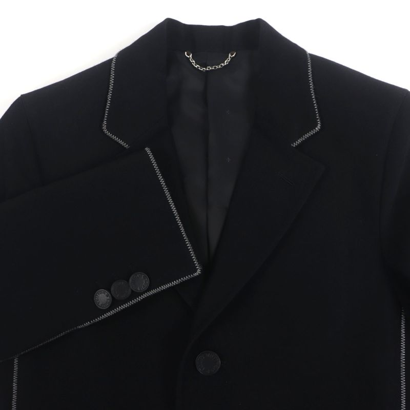 Louis Vuitton Hbc63eayg Cotton Lined Monogram Leather Long Chester Coat With