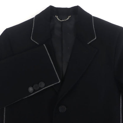 Louis Vuitton Hbc63eayg Cotton Lined Monogram Leather Long Chester Coat With