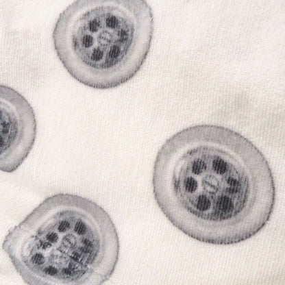 LOEWE H526y17k30 Tire Pattern Anagram Leather Patch Pile Jogger Pants Ivory S