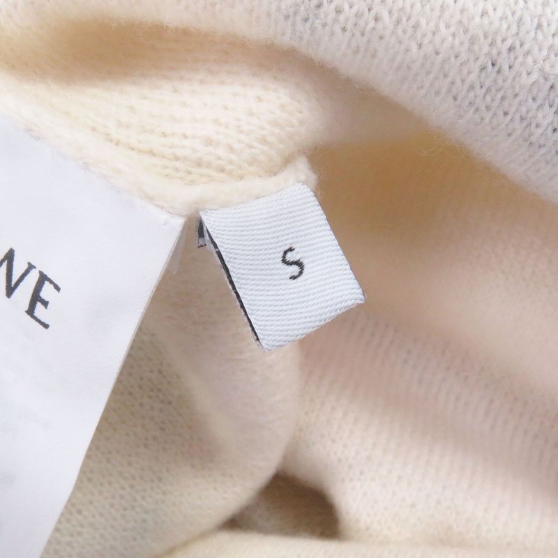 LOEWE H526y17k30 Tire Pattern Anagram Leather Patch Pile Jogger Pants Ivory S