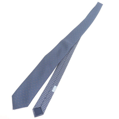 Hermes 2022 6287 EA 100% Silk H Jumbo All-over Design Cravat Tie With Marine