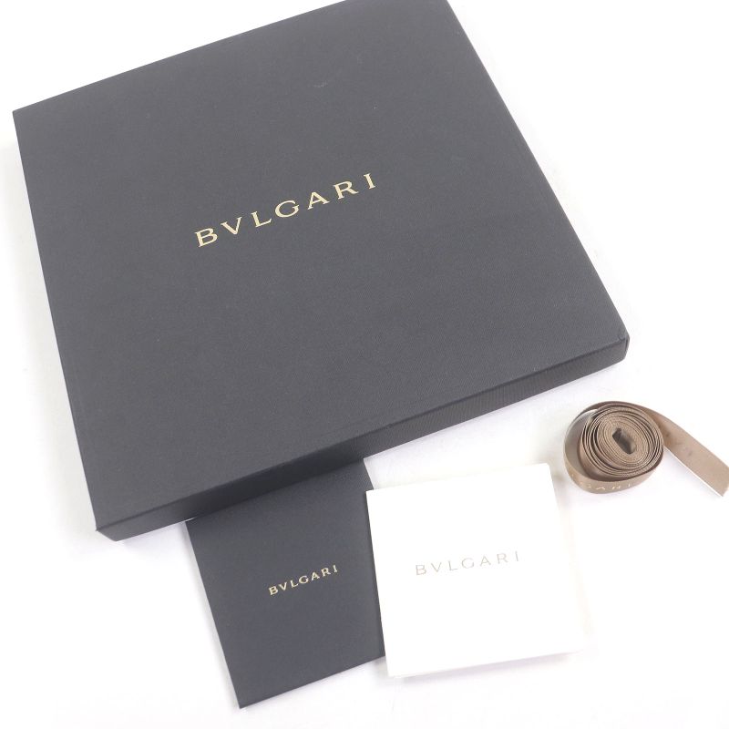 Bvlgari Silk Wool Logo All Over Fringe Large Shawl Scarf Navy With Box Made In