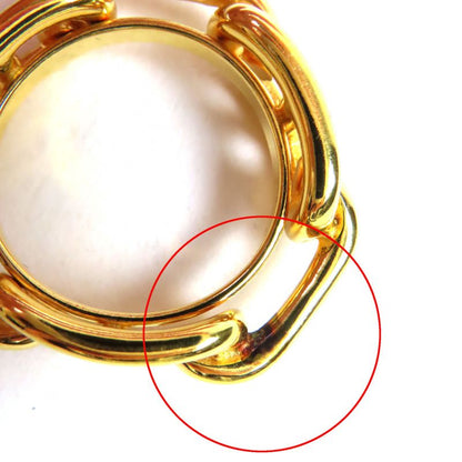 Hermes Lugate Chaine D'ancre GP Scarf Clasp Scarf Ring Gold with Box Ladies