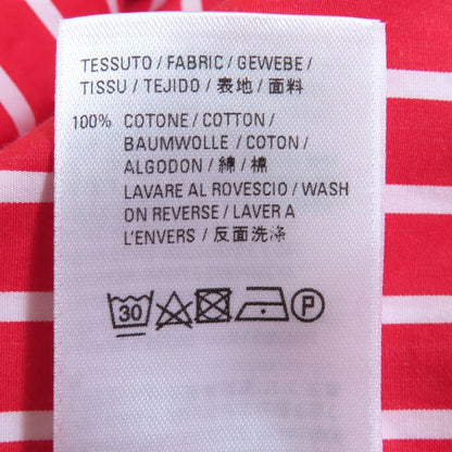 Balenciaga 576677 100% Cotton Striped Sleeveless Shirt Dress Red White 32 Made