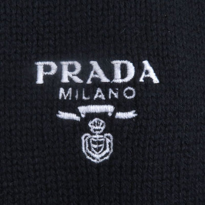 Prada 2023 Umr576 100% Cashmere Logo Embroidery Embroidered Embroidery Mock