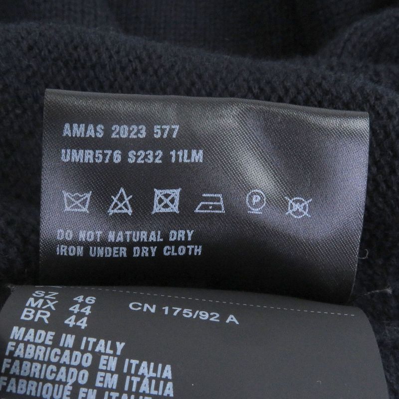 Prada 2023 Umr576 100% Cashmere Logo Embroidery Embroidered Embroidery Mock