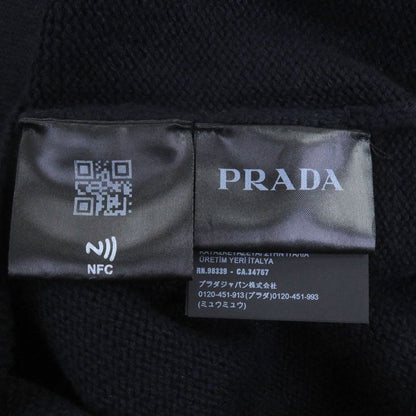 Prada 2023 Umr576 100% Cashmere Logo Embroidery Embroidered Embroidery Mock