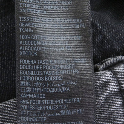 Balenciaga 22AW 697829 Flared Denim Washed Flared Denim Pants Black XXS Made In