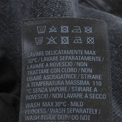 Balenciaga 22AW 697829 Flared Denim Washed Flared Denim Pants Black XXS Made In