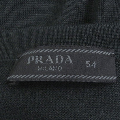 Prada 2022 Umb221 100% Cashmere V-neck Light Hand Long Sleeve Knit Sweater