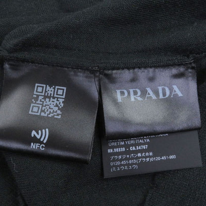 Prada 2022 Umb221 100% Cashmere V-neck Light Hand Long Sleeve Knit Sweater