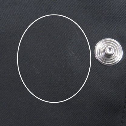 Louis Vuitton Logo Silver Hardware Stand Collar Nylon Coat Mod Coat Navy 46