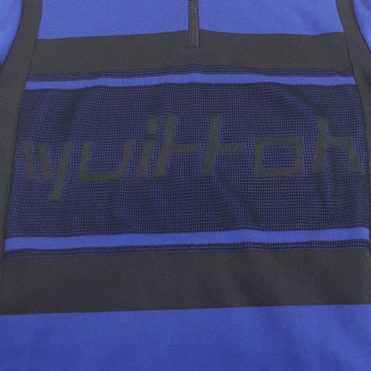 Louis Vuitton Jacquard Cyc Ring T-shirt Half Zip Short Sleeve Knit Blue Black S