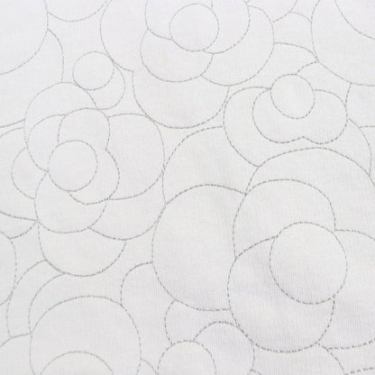 CHANEL P59465 Coco Mark Button Camellia Stitch Rare Size Sweatshirt Beige 46