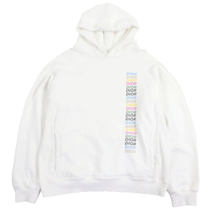 DIOR Homme 24SS 413j646a0531 Multi Logo Print Pullover Hoodie White XXL Made